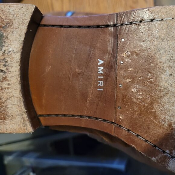 Amiri suede zip ankle boots - Picture 5 of 10